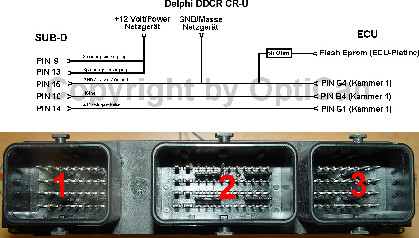 разъем эбу delphi 1.2